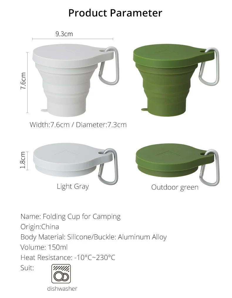 Portable Silicone Pop up Cup