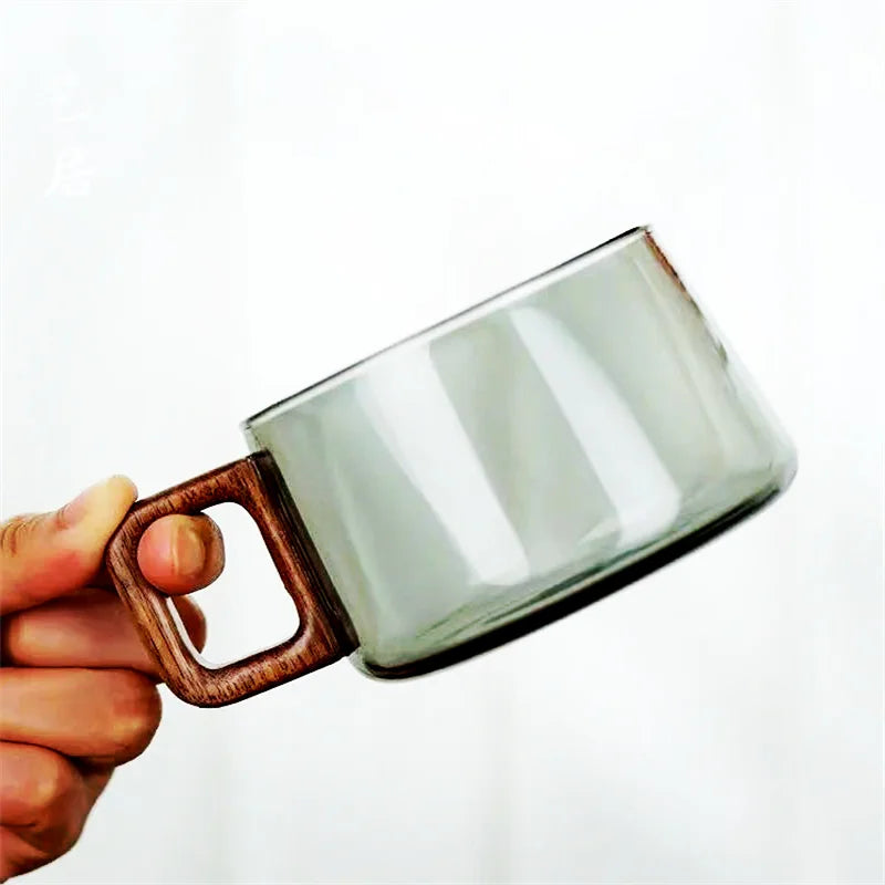 American Latte Glass Coffee Mug
