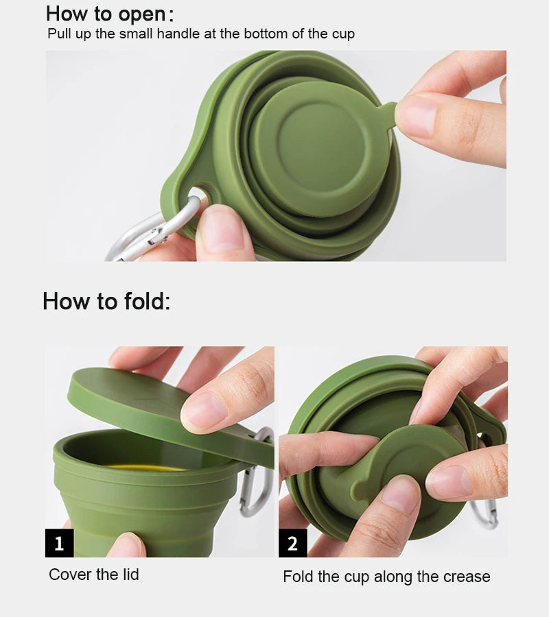 Portable Silicone Pop up Cup