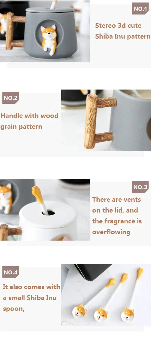 Cute 3D Shiba Inu Quality Mug